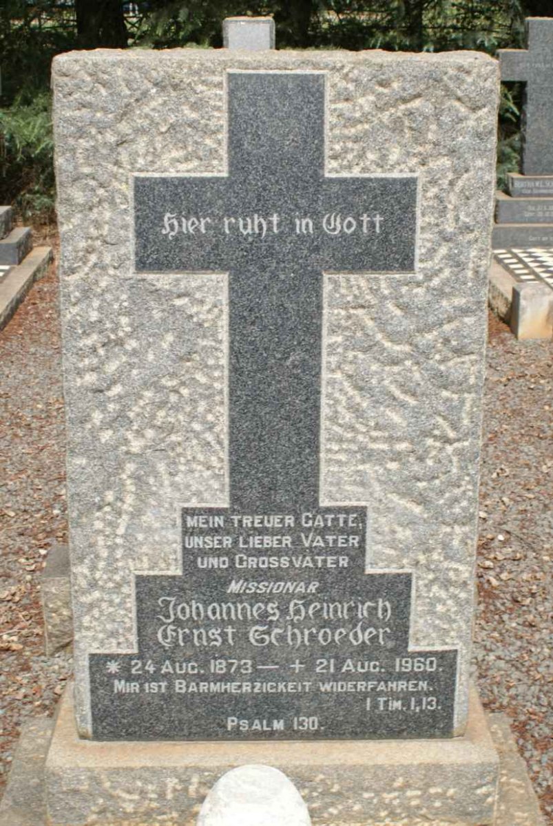 SCHROEDER Johannes Heinrich Ernst 1873-1960