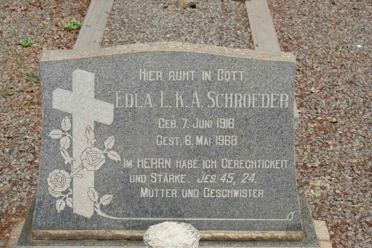SCHROEDER Edla L.K.A.1916-1968