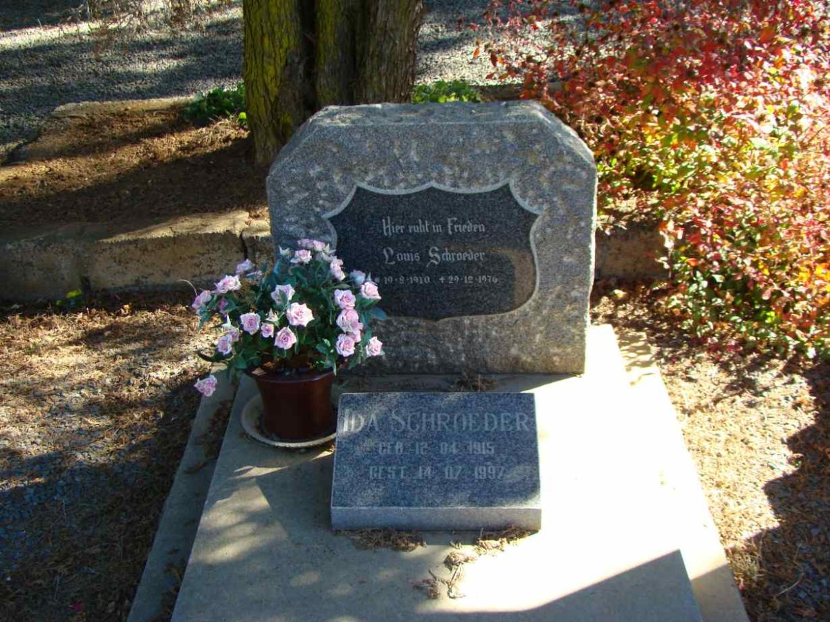 SCHROEDER Louis 1910-1976 &amp; Ida 1915-1997