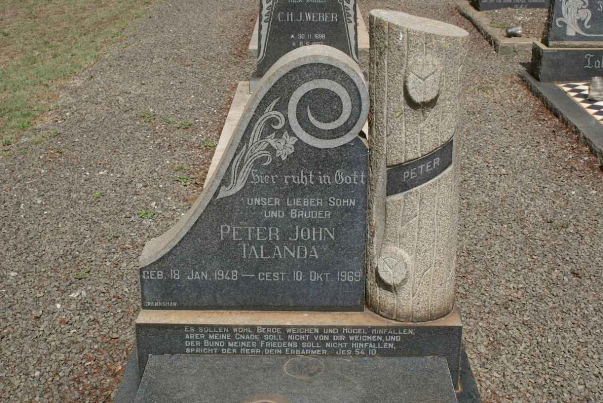 TALANDA Peter John 1948-1969
