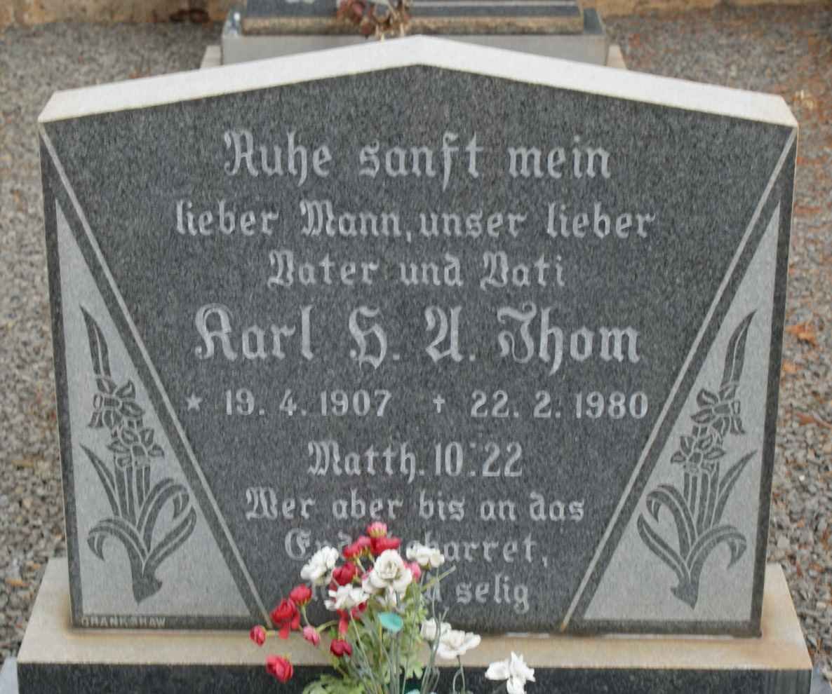 THOM Karl H.U. 1907-1980