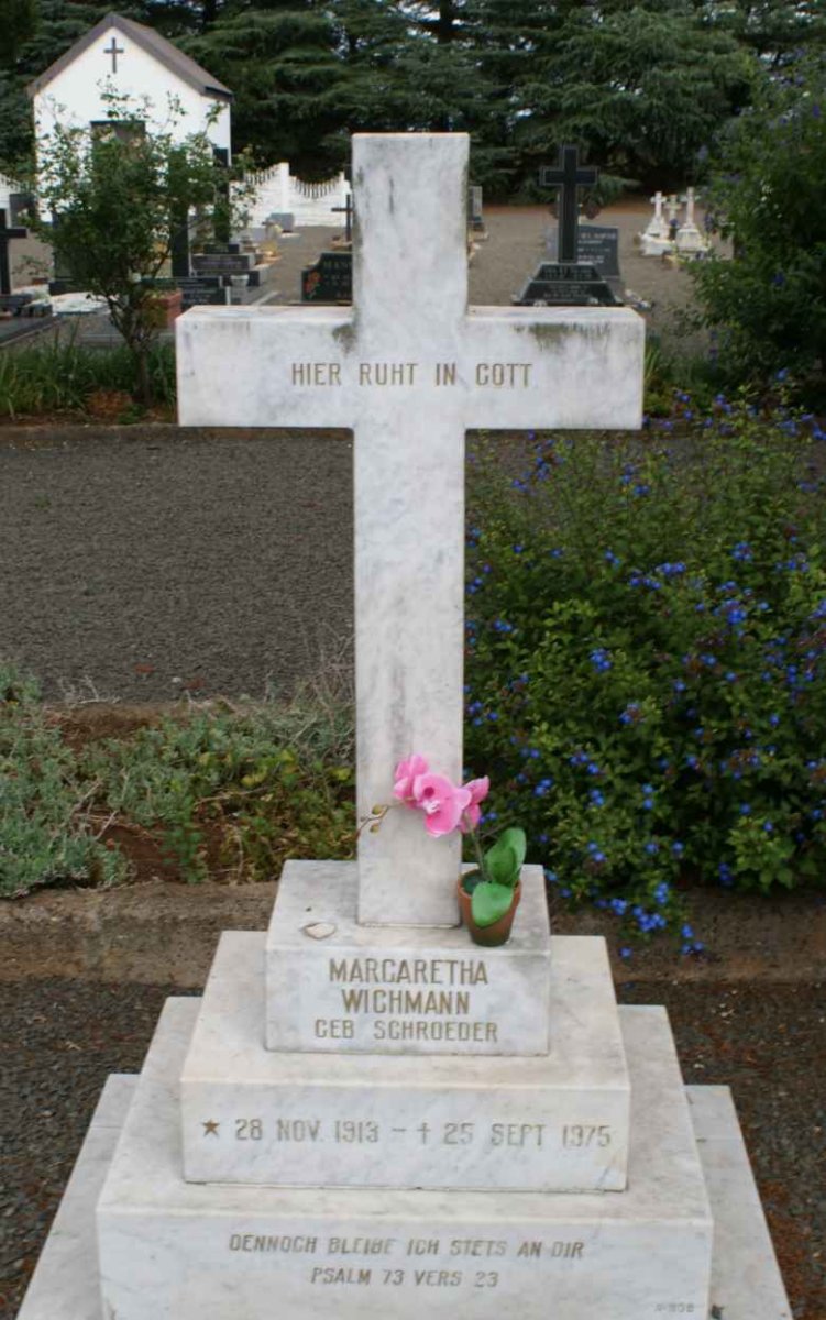 WICHMANN Margaretha nee SCHROEDER 1913-1975