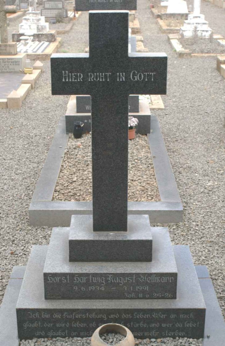 WELLMANN Horst Hartung August 1934-1991