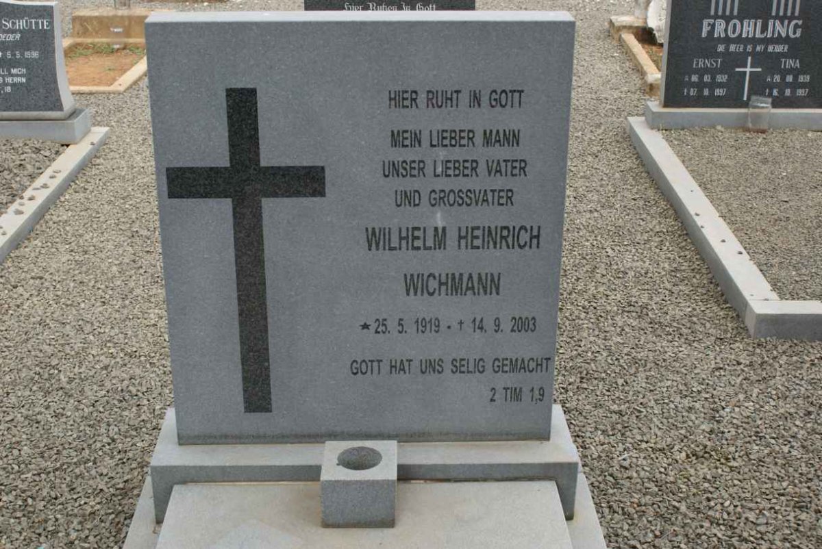 WICHMANN Wilhelm Heinrich 1919-2003