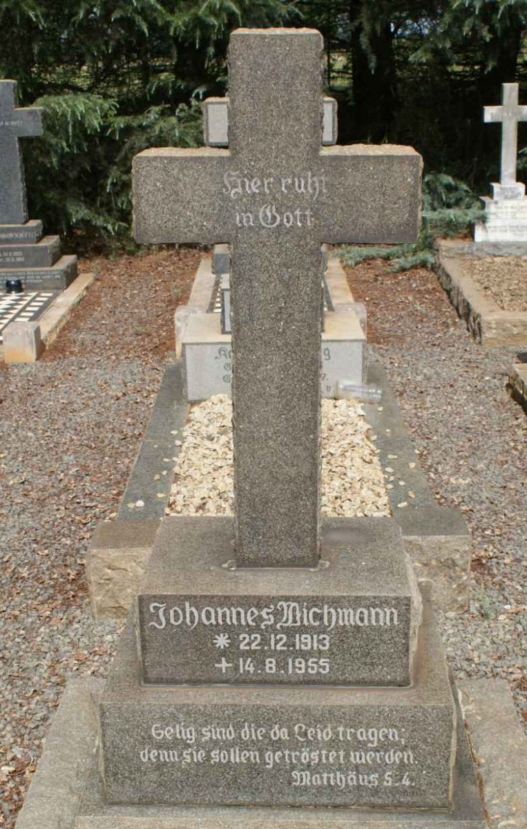 WICHMANN Johannes K.W. 1913-1955