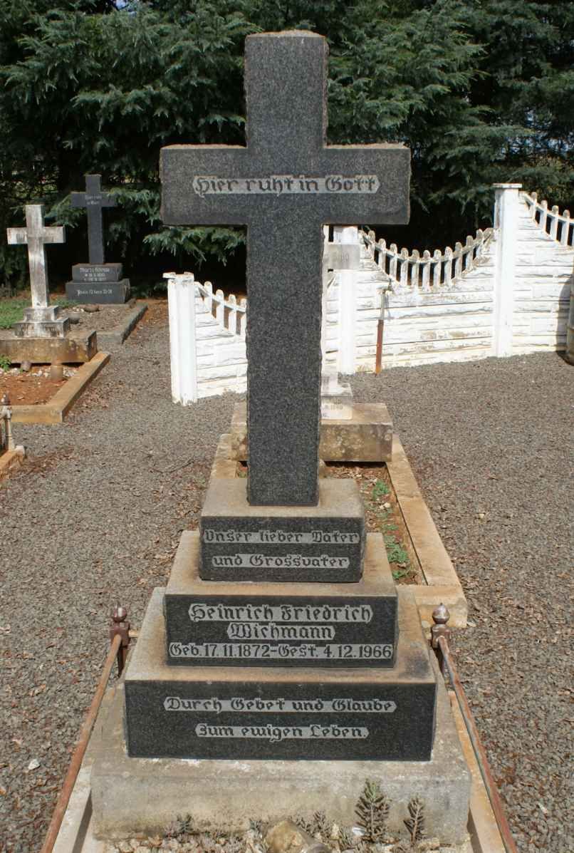 WICHMANN Heinrich Friedrich 1872-1966