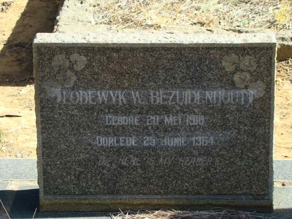 BEZUIDENHOUT Lodewyk W. 1916-1964