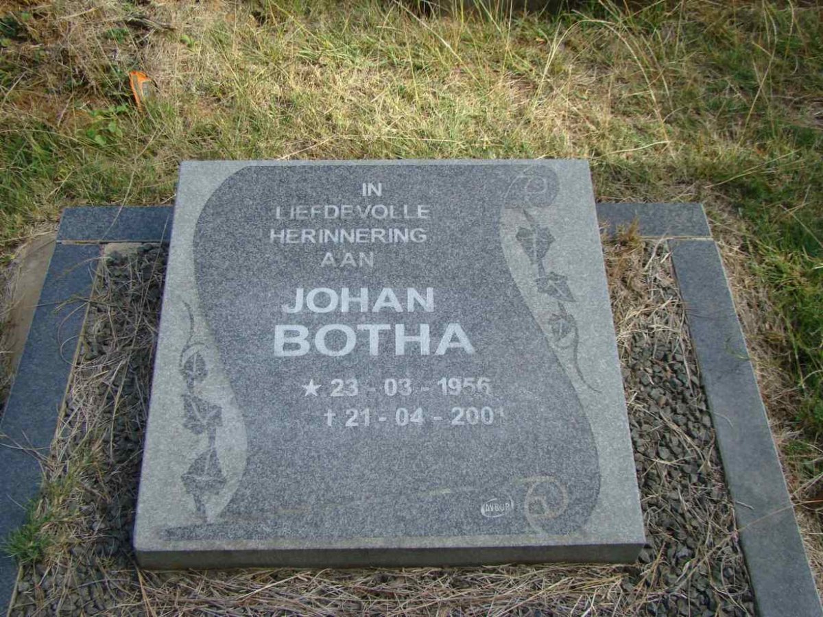 BOTHA Johan 1956-2001