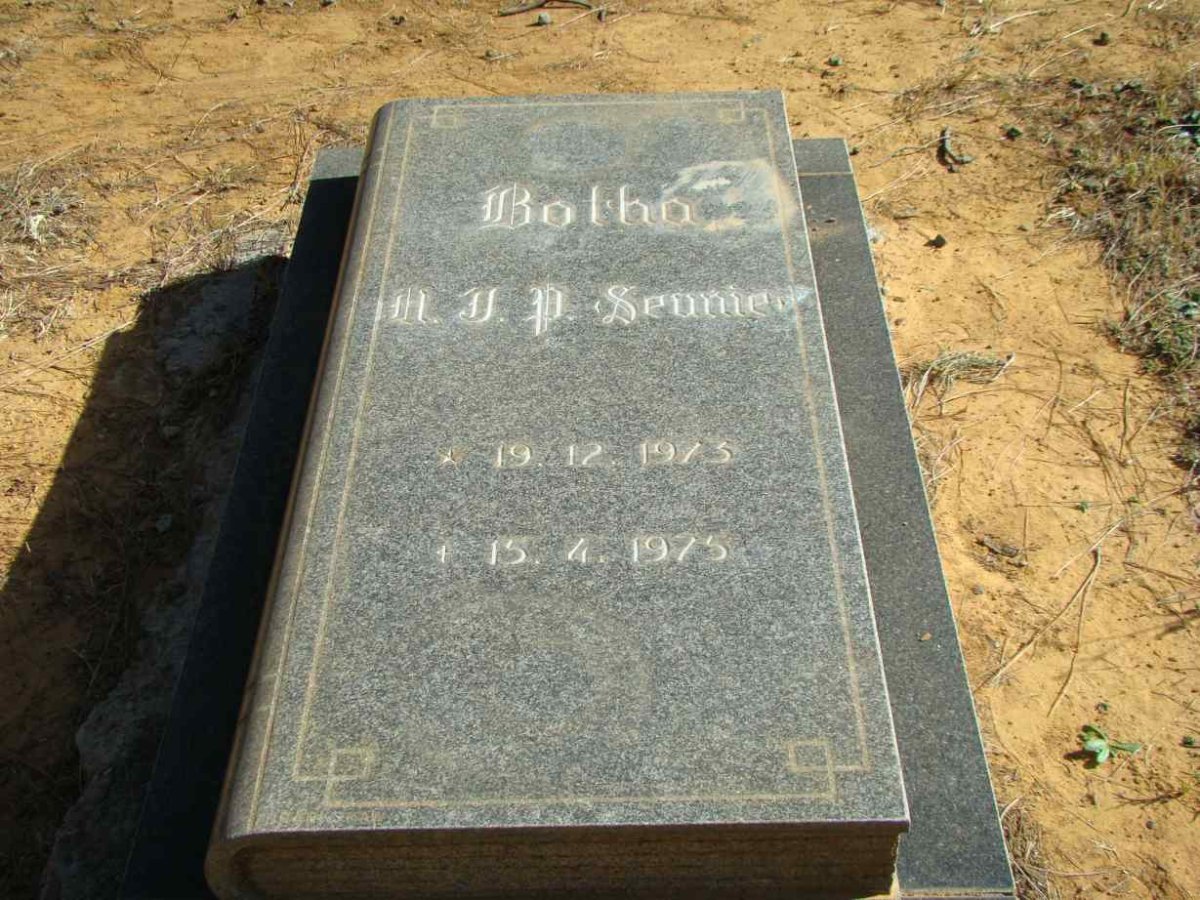 BOTHA M.J.P. 1973-1975