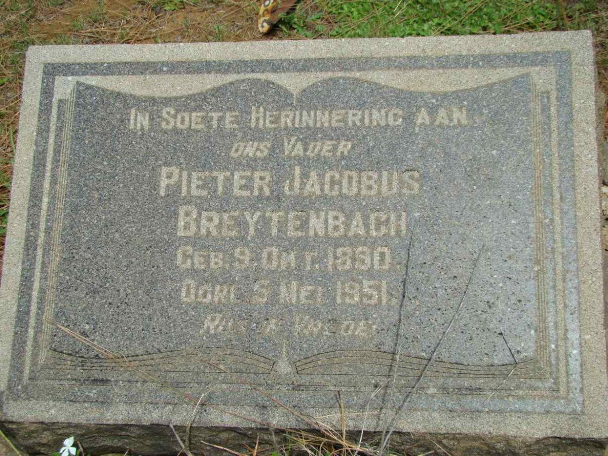 BREYTENBACH Pieter Jacobus 1890-1951