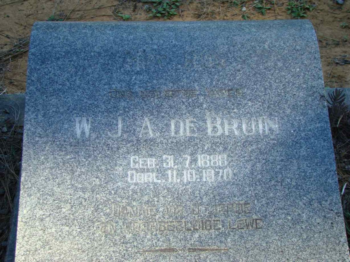 BRUIN W.J.A., de 1888-1970