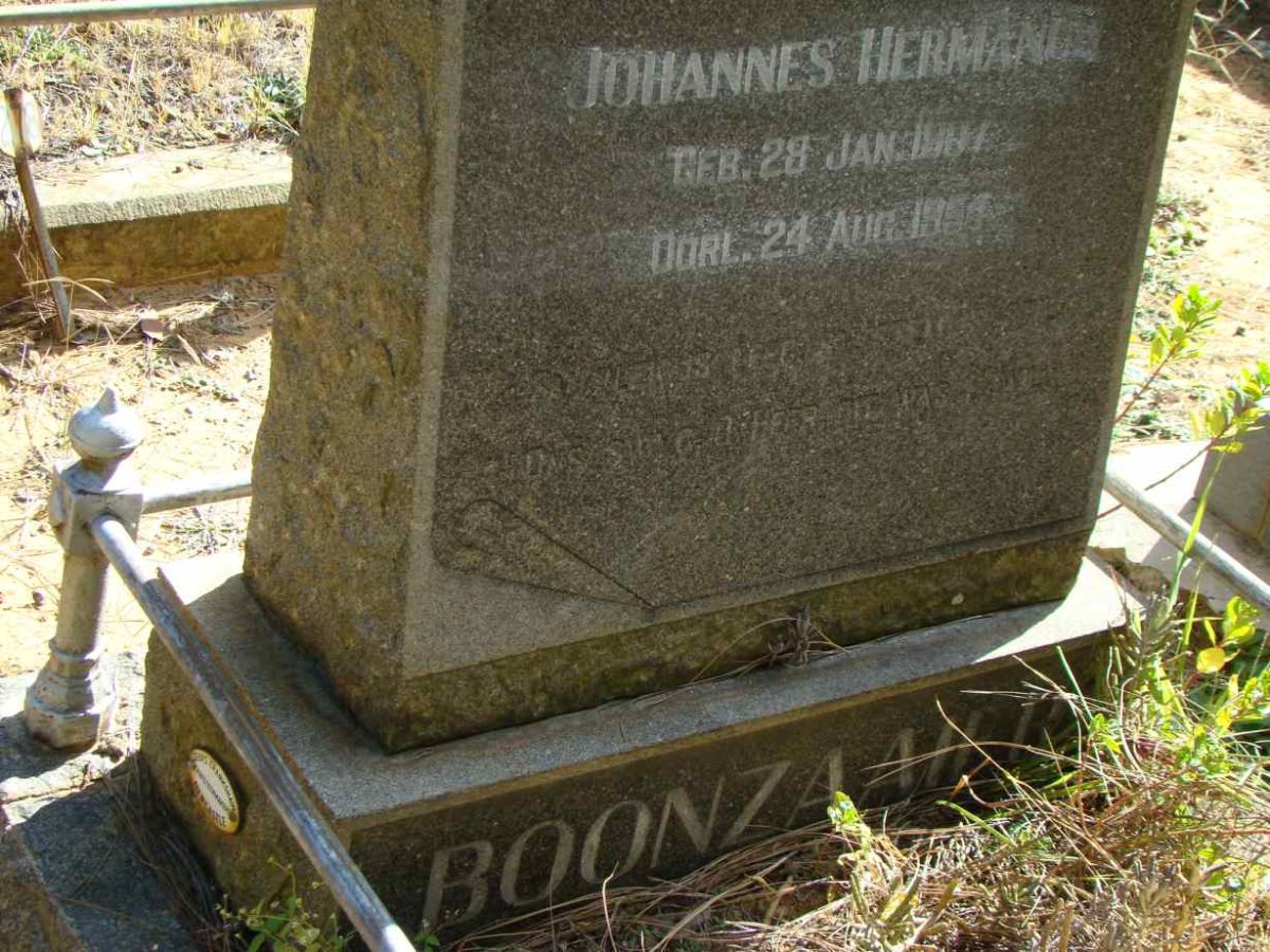 BOONZAAIER Johannes Hermanus 1907-1954