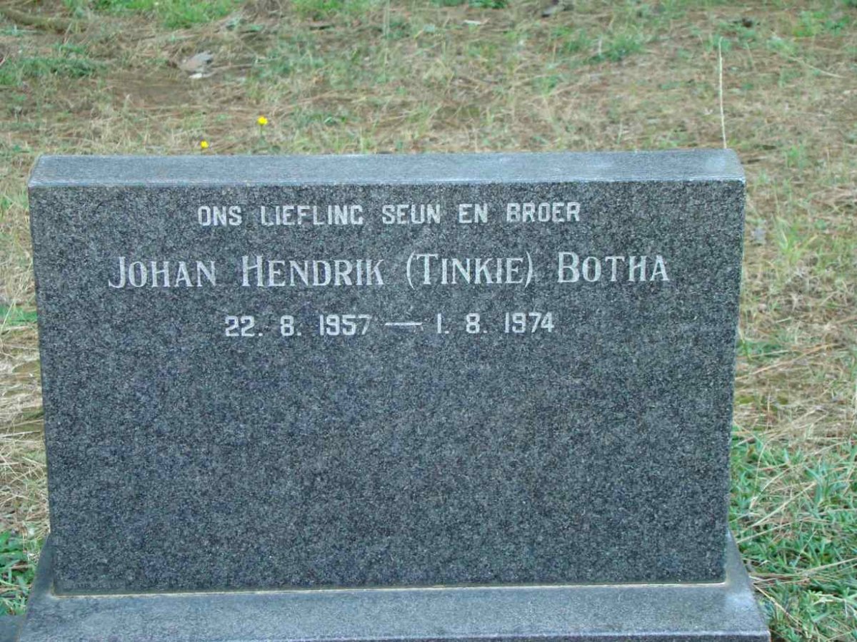 BOTHA Johan Hendrik 1957-1974