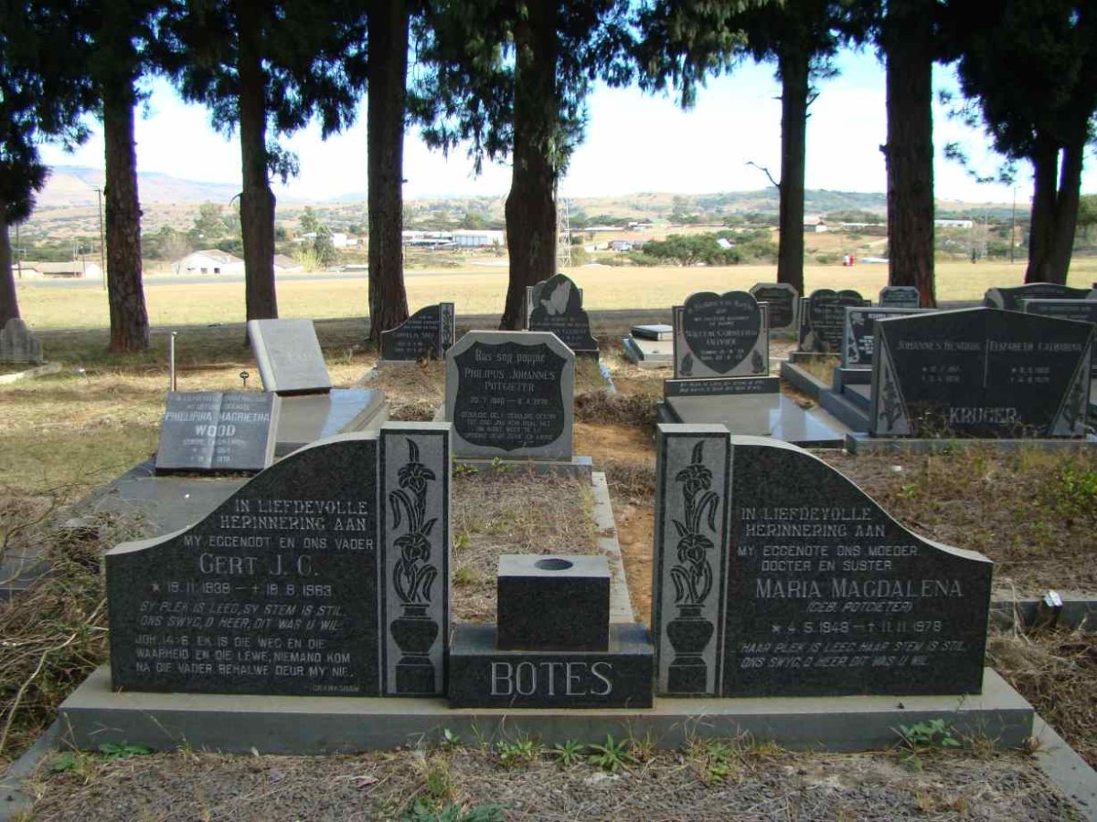 BOTES Gert J.C. 1938-1983 &amp; Maria Magdalena POTGIETER 1948-1978