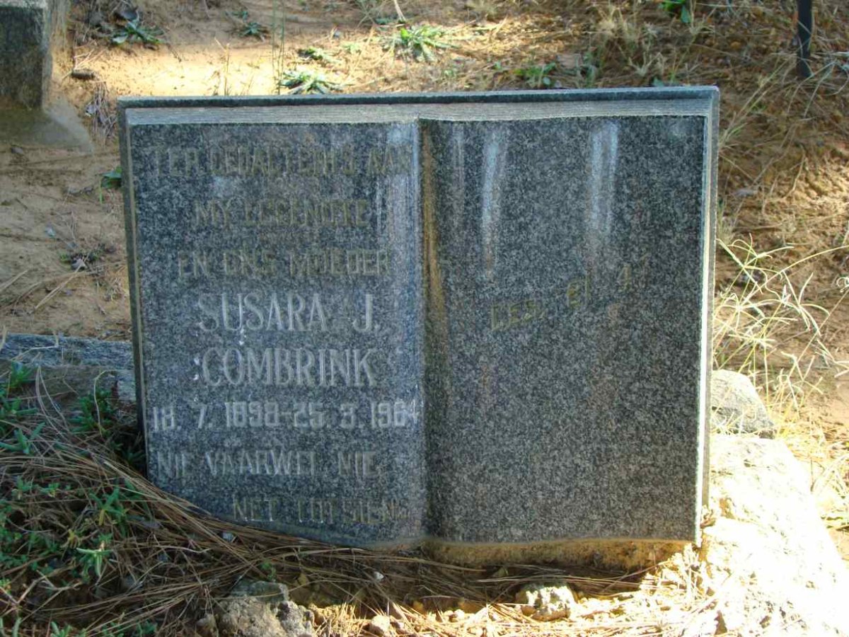COMBRINK Susara J. 1898-1964