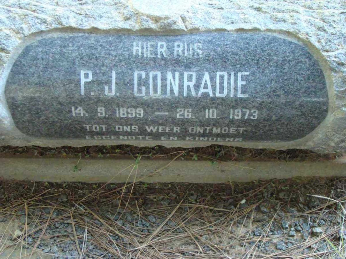 CONRADIE P.J. 1899-1973