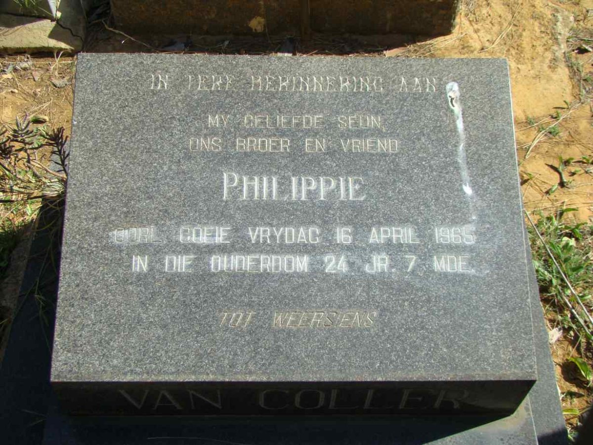 COLLER Philippie, van -1965