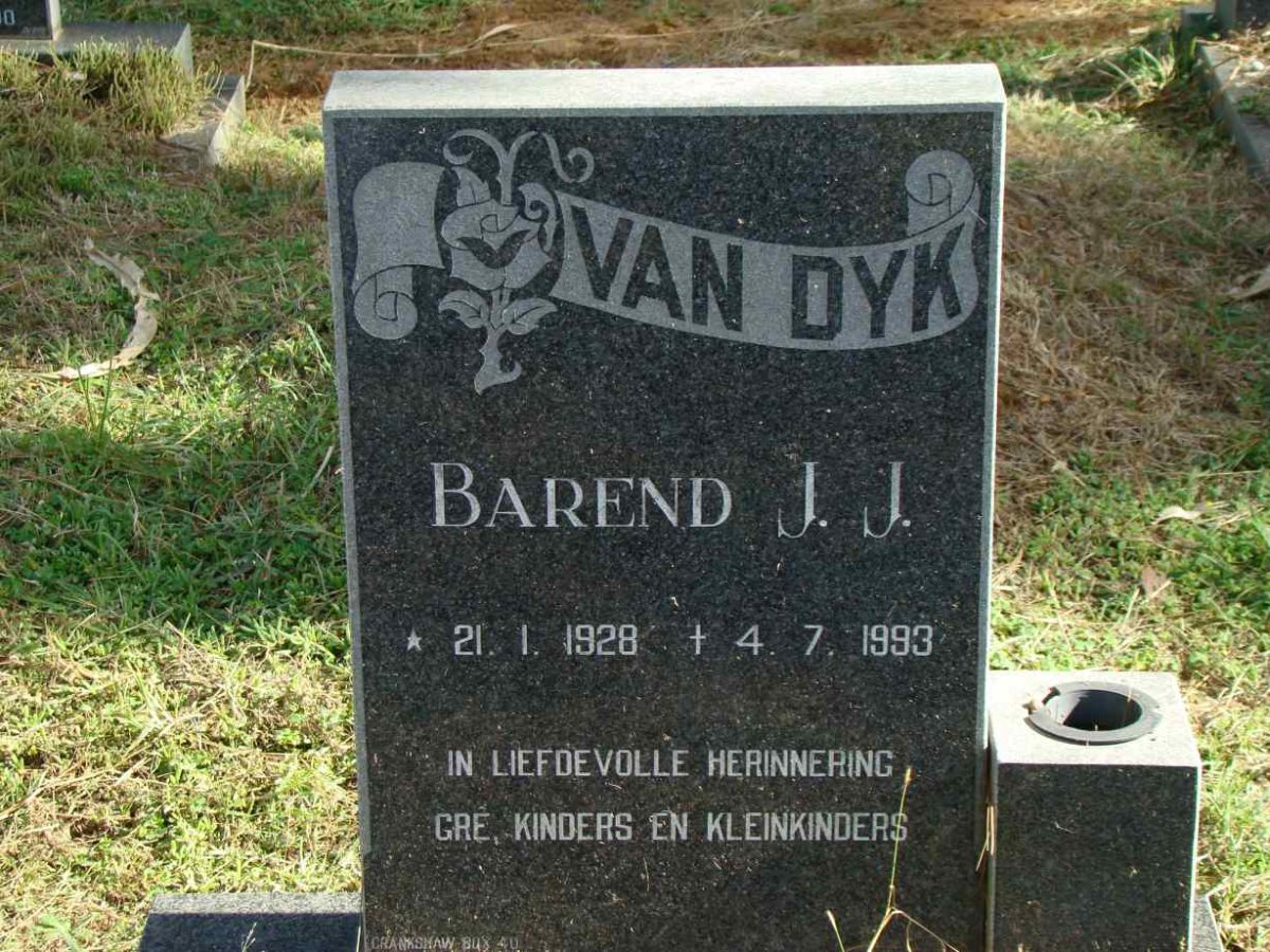 DYK Barend J.J., van 1928-1993