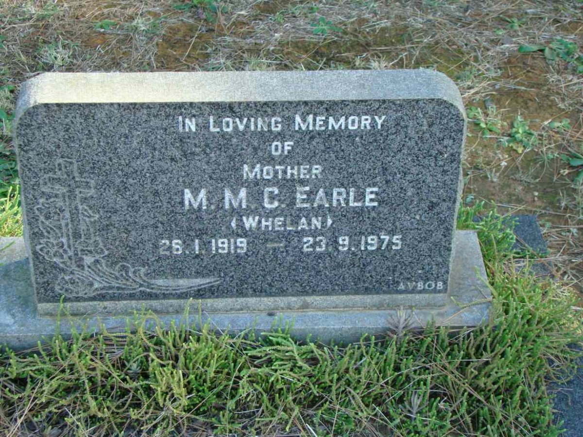 EARLE M.M.C. nee WHELAN 1919-1975
