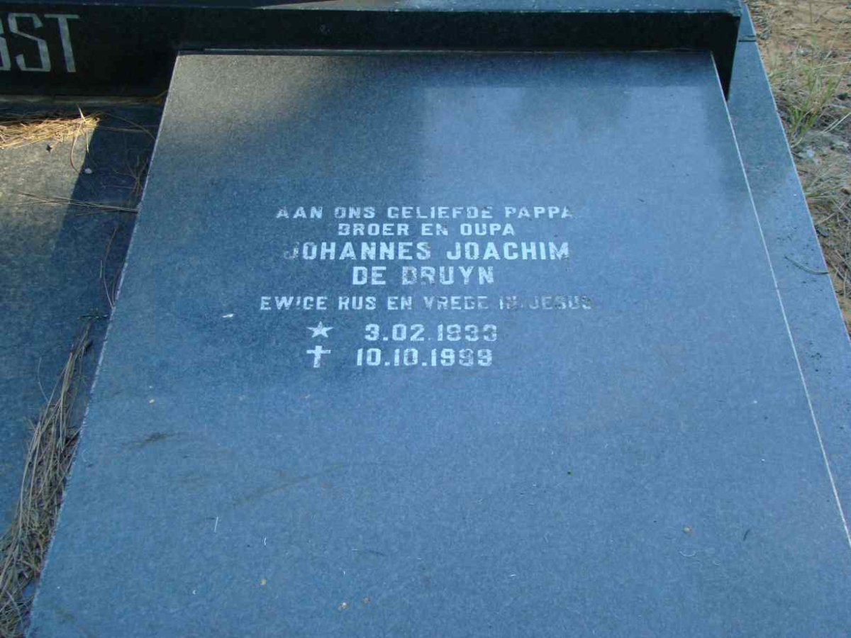 HERBST Johannes Joachim de Bruyn 1933-1999
