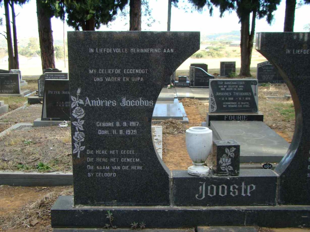JOOSTE Andries Jacobus 1917-1979
