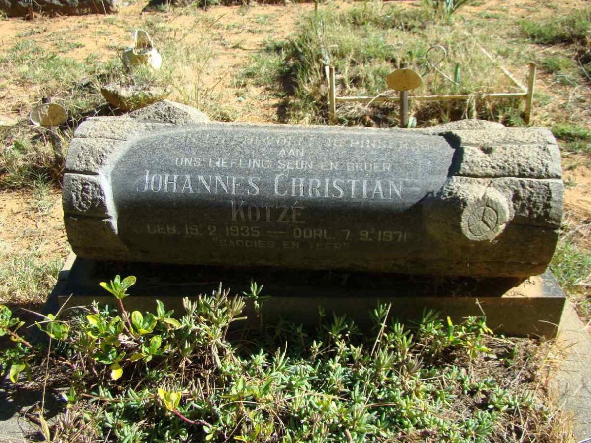 KOTZE Johannes Christian 1935-1971