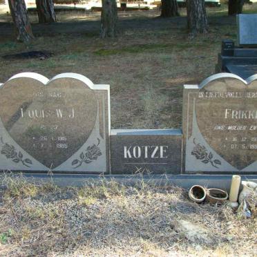 KOTZE Louis W.J. 1915-1985 &amp; Frikkie 1918-1994