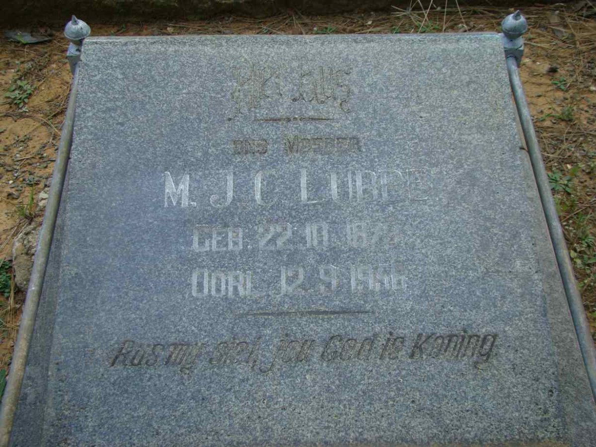 LUBBE M.J.C. 187?-1958