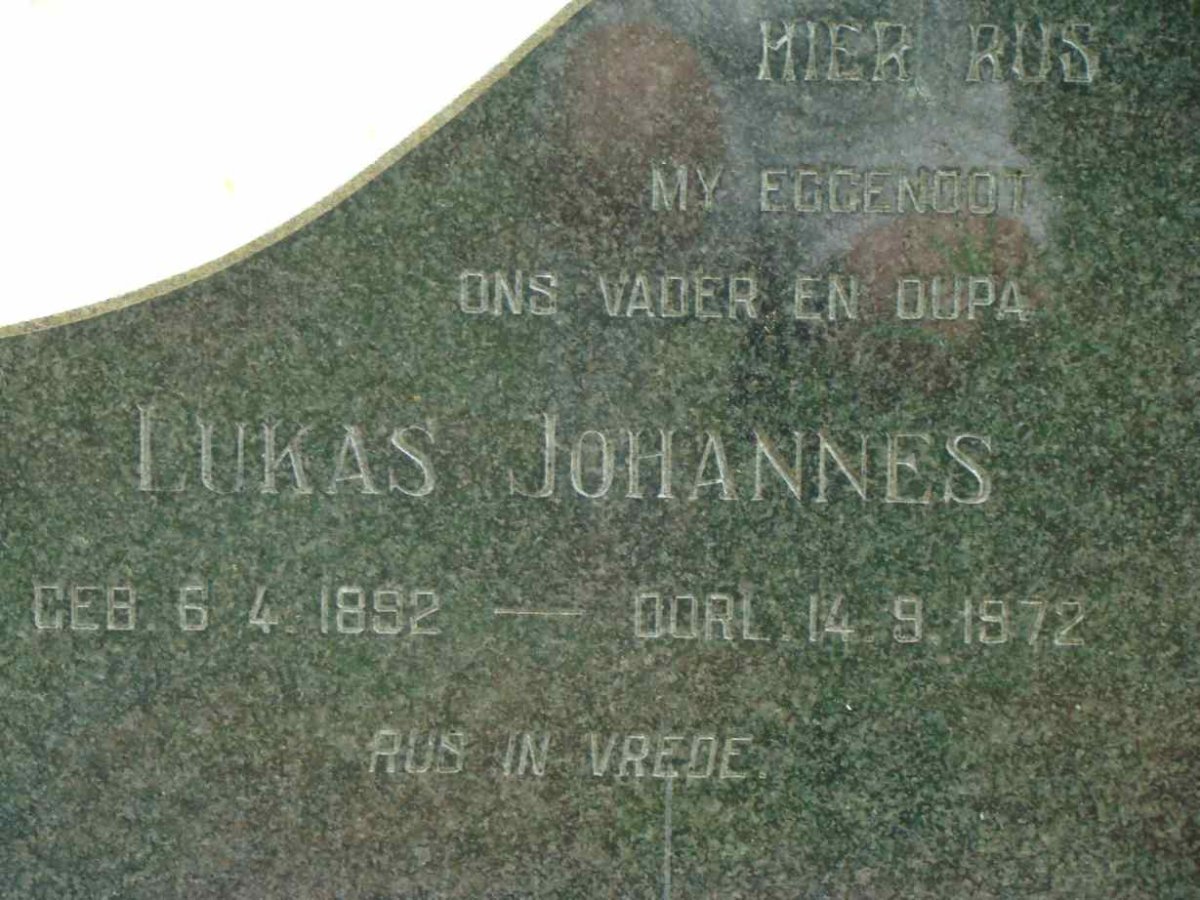 MEYER Lukas Johannes 1892-1972