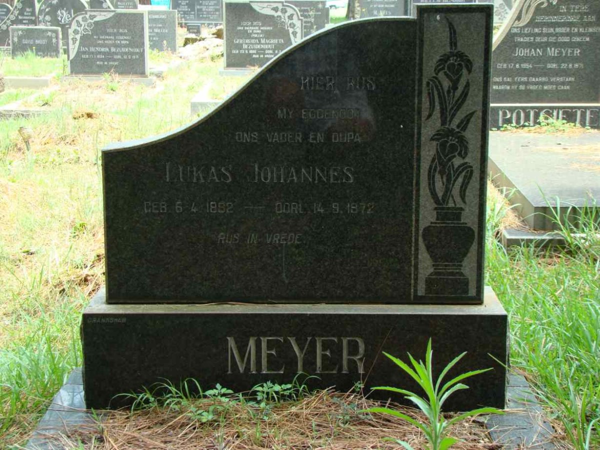 MEYER Lukas Johannes 1892-1972