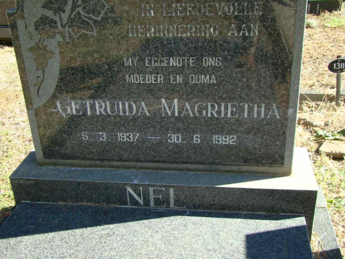 NEL Getruida Magrietha 1937-1992