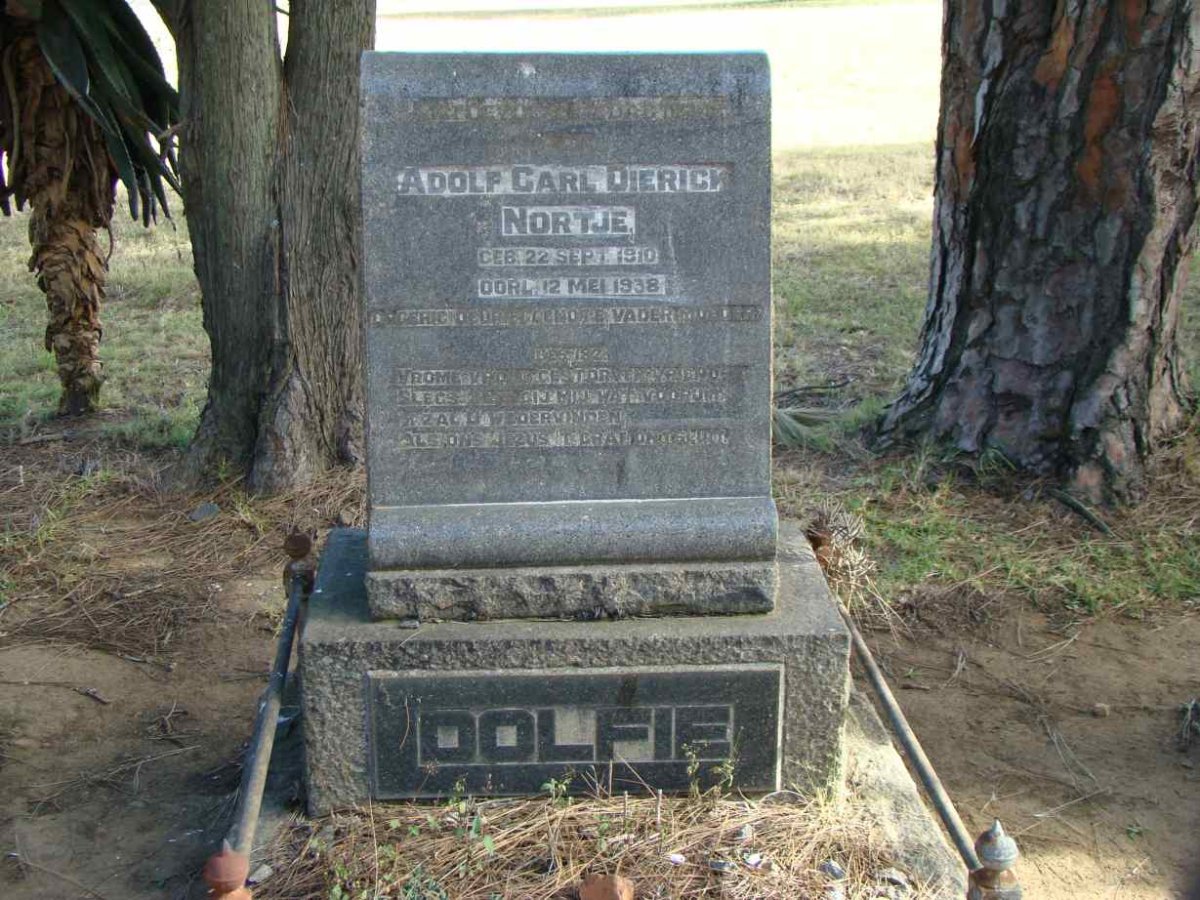 NORTJE Adolf Carl Dierick 1910-1938
