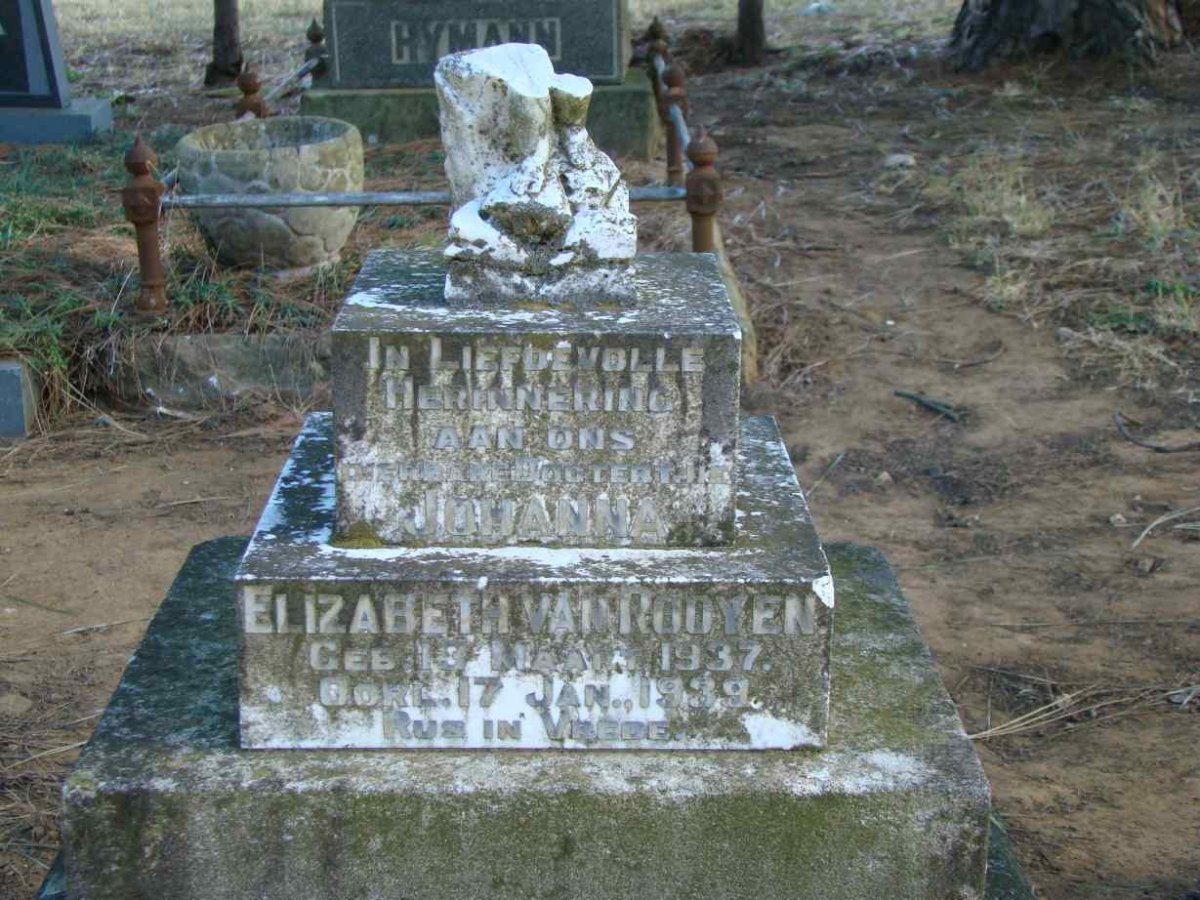 ROOYEN Johanna Elizabeth 1937-1939