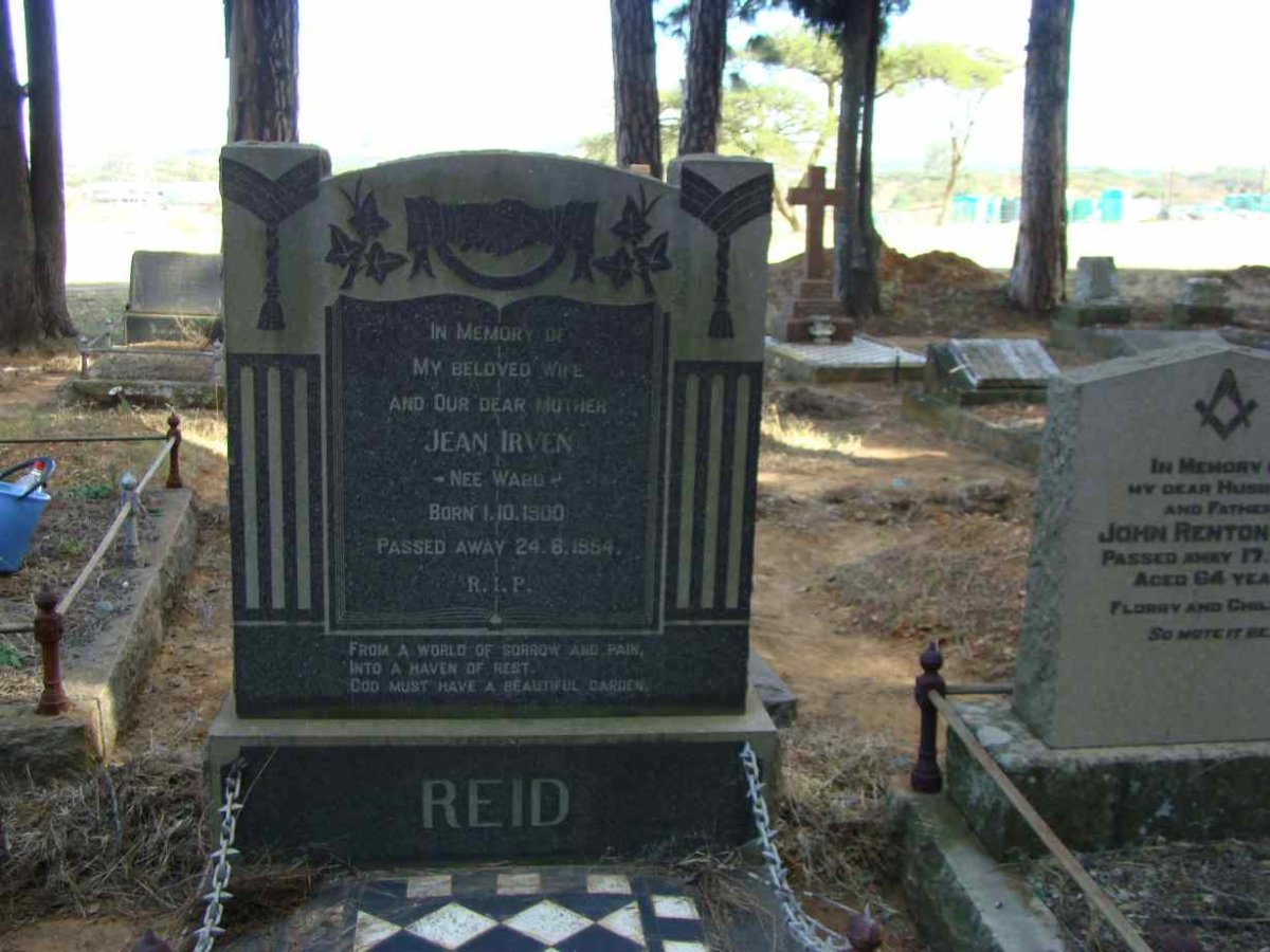 REID Jean Irven nee WARD 1900-1954