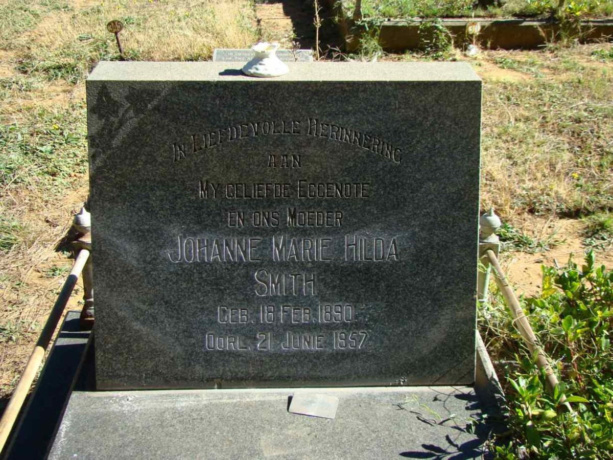 SMITH Johanne Marie Hilda 1890-1957