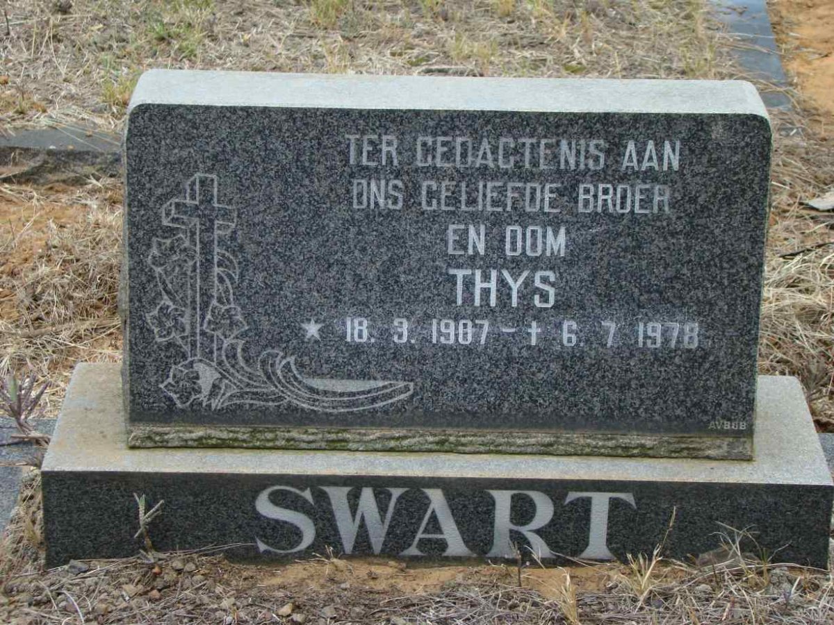 SWART Thys 1907-1978