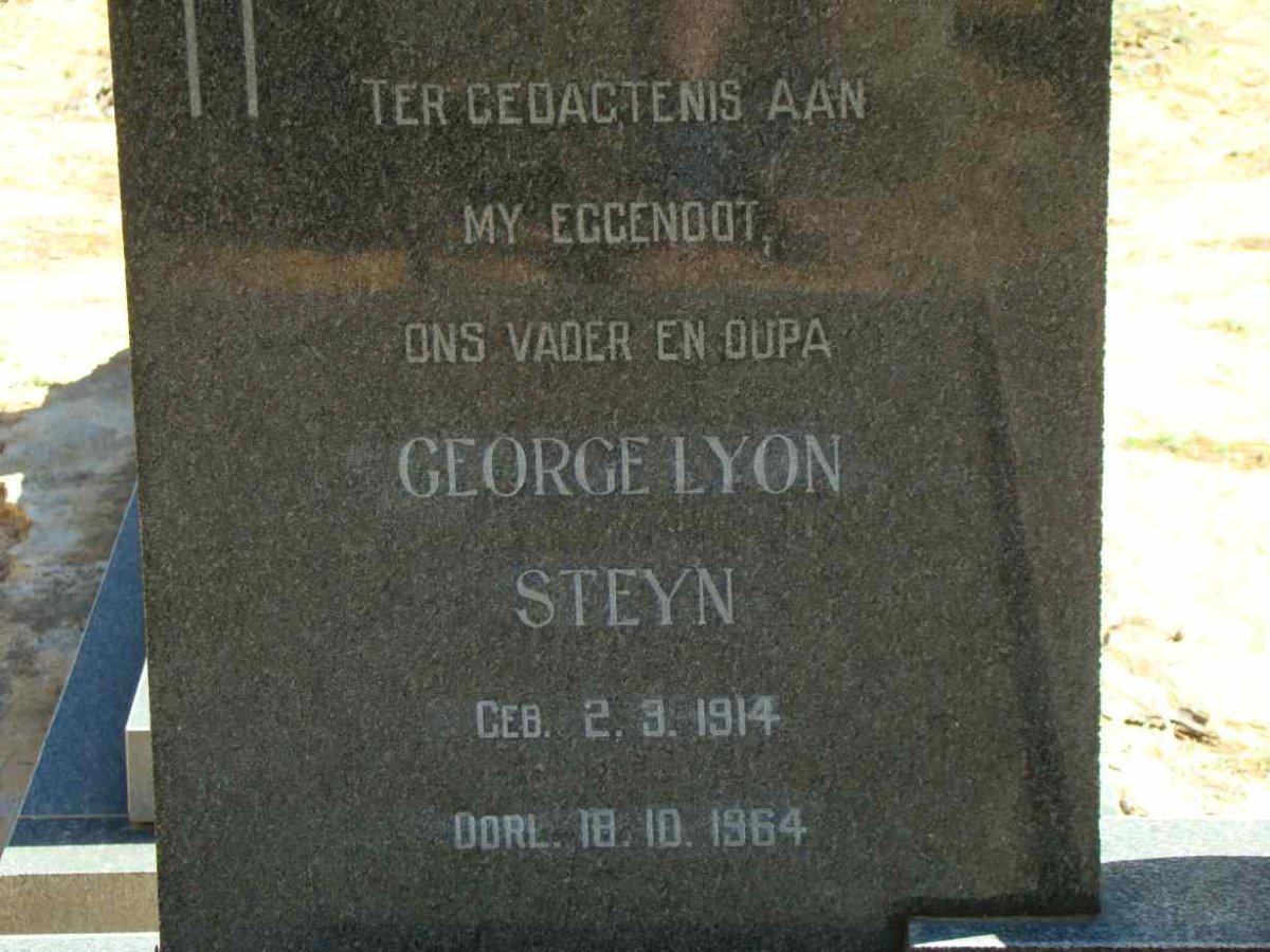 STEYN George Lyon 1914-1964