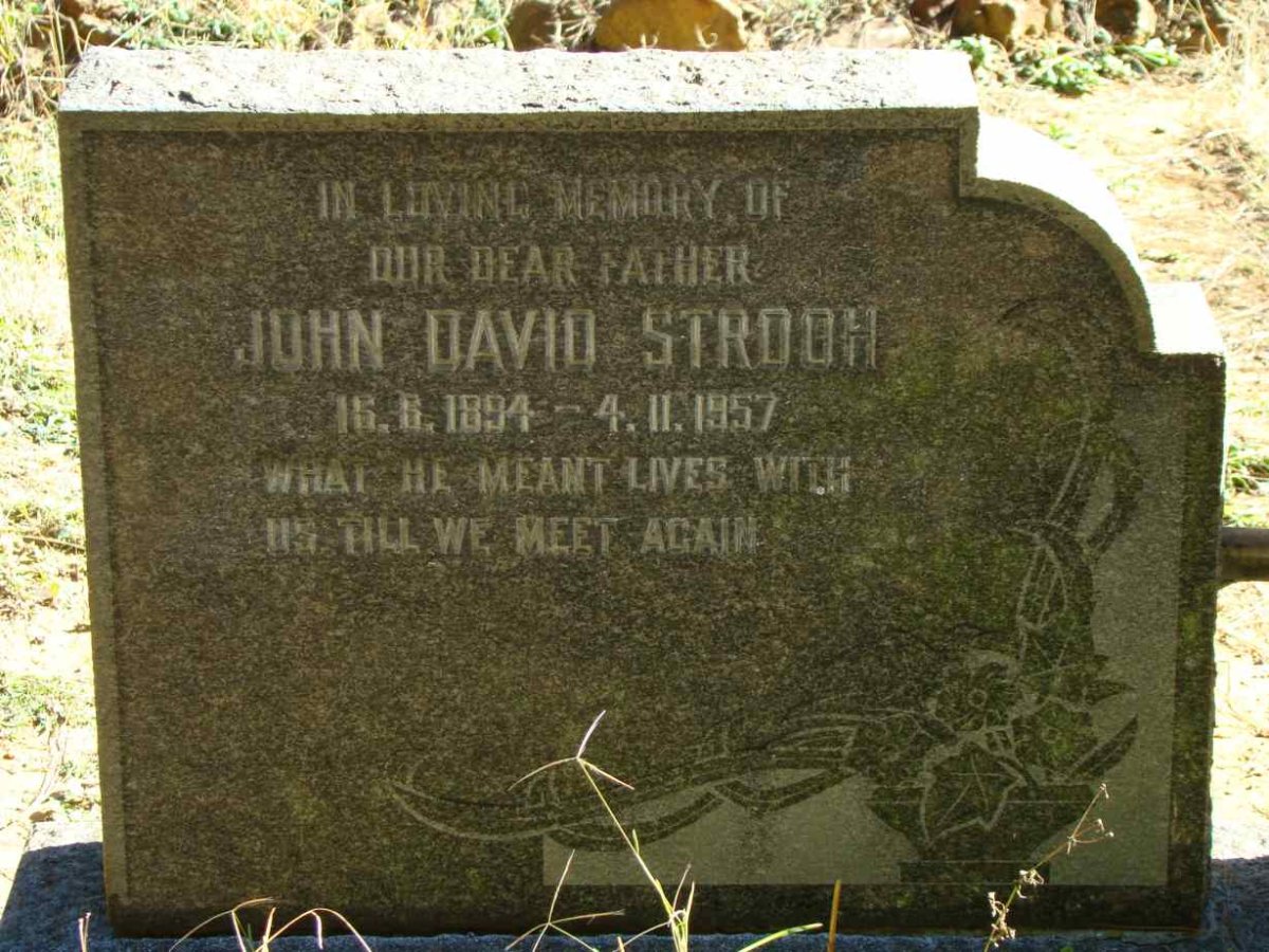 STROOH John David 1894-1957