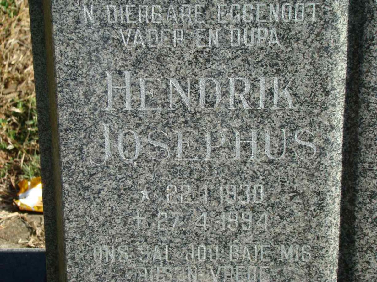 STRYDOM Hendrik Josephus 1930-1994