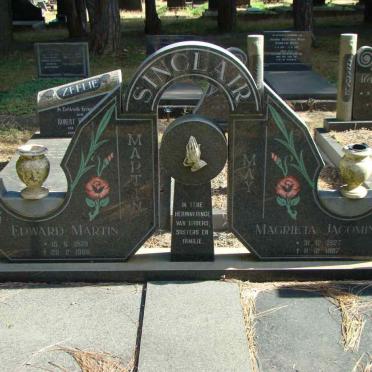 SINCLAIR Edward Martin 1923-1988 &amp; Magrieta Jacomina 1927-1987
