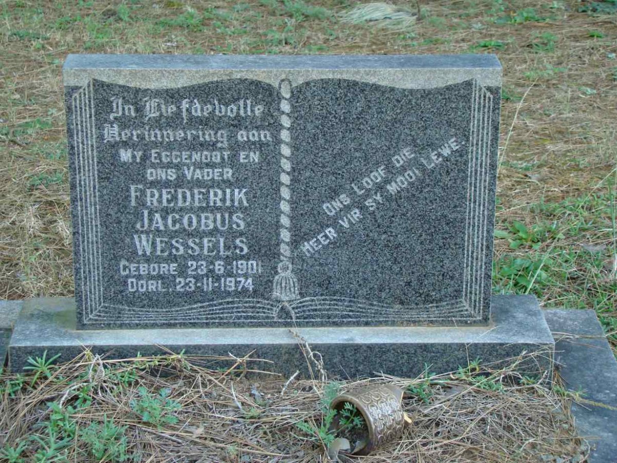 WESSELS Frederik Jacobus 1901-1974