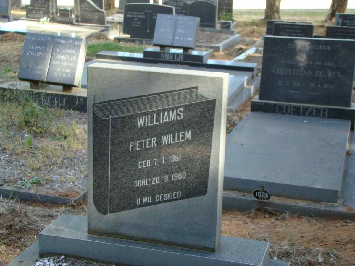 WILLIAMS Pieter Willem 1951-1980