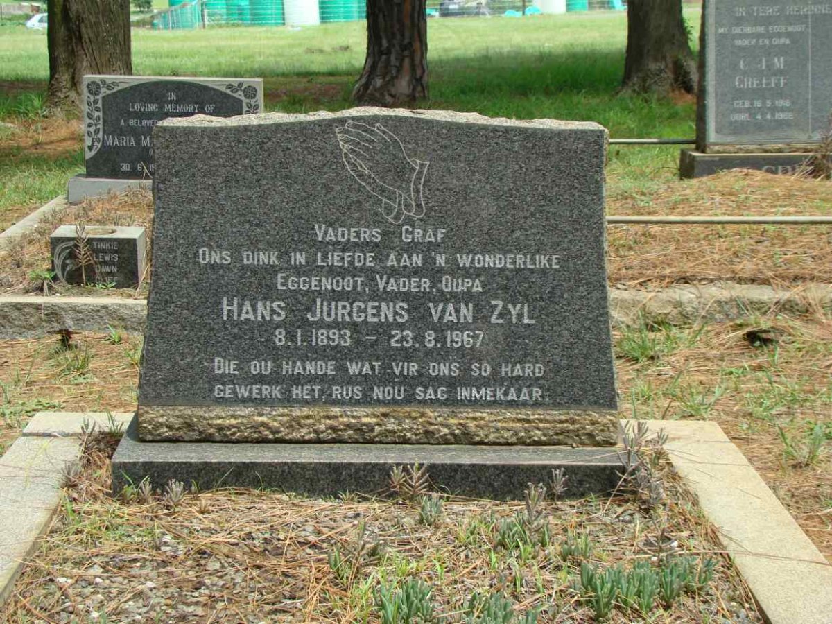 ZYL Hans Jurgens, van 1893-1967