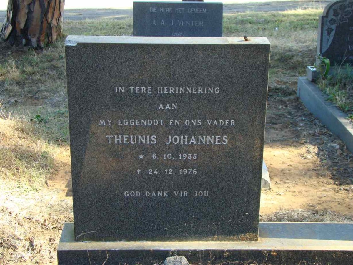 ? Theunis Johannes 1935-1976