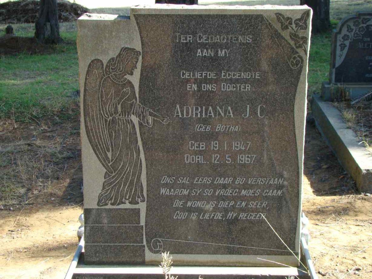 ? Adriana J.C. nee BOTHA 1947-1967