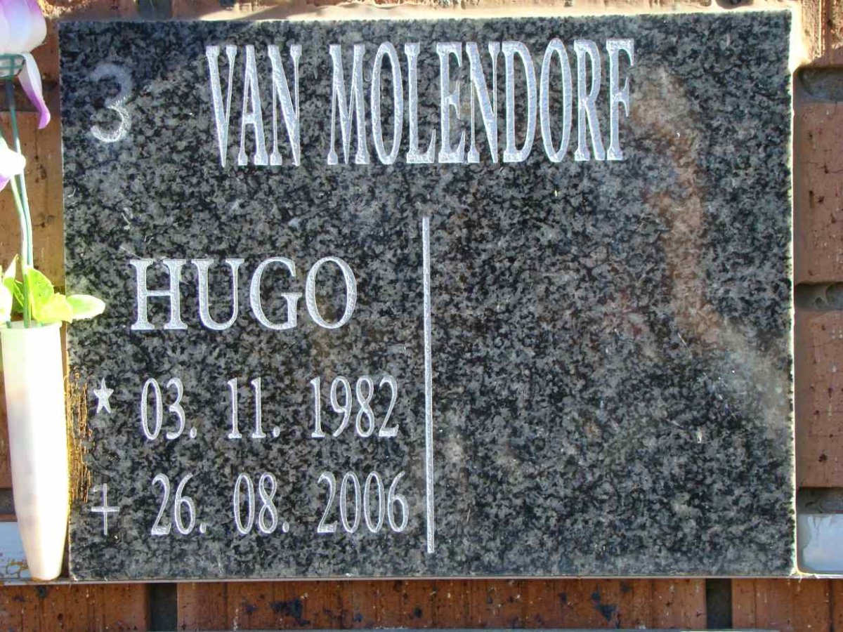 MOLENDORF Hugo, van 1982-2006