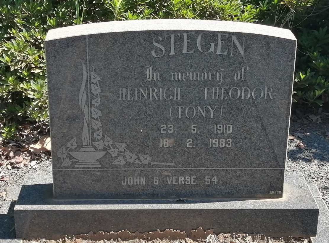 STEGEN Heinrich Theodor 1910-1983
