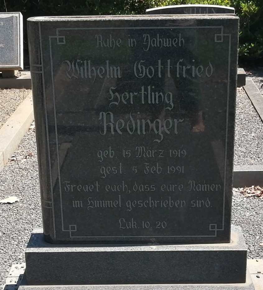 REDLINGER Wilhelm Gottfried Hertling 1919-1991