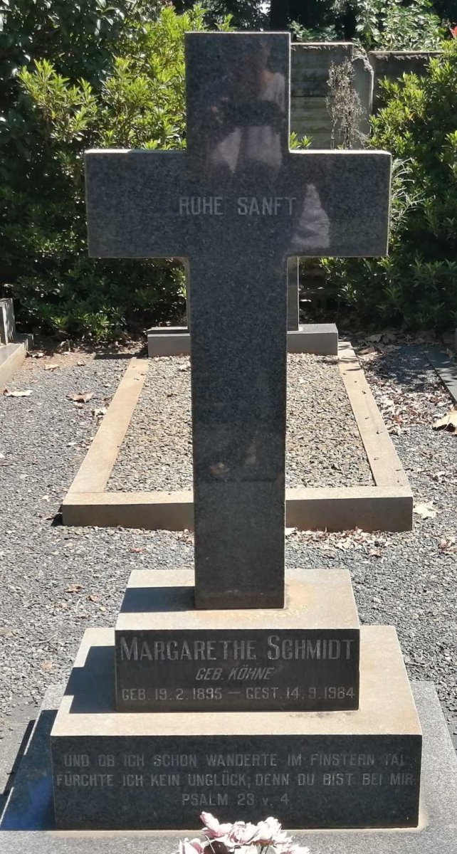 SCHMIDT Margarethe nee KÖHNE 1895-1984