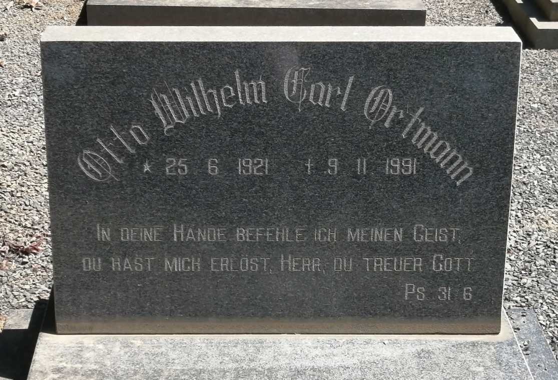 ORTMANN Otto Wilhelm Carl 1921-1991